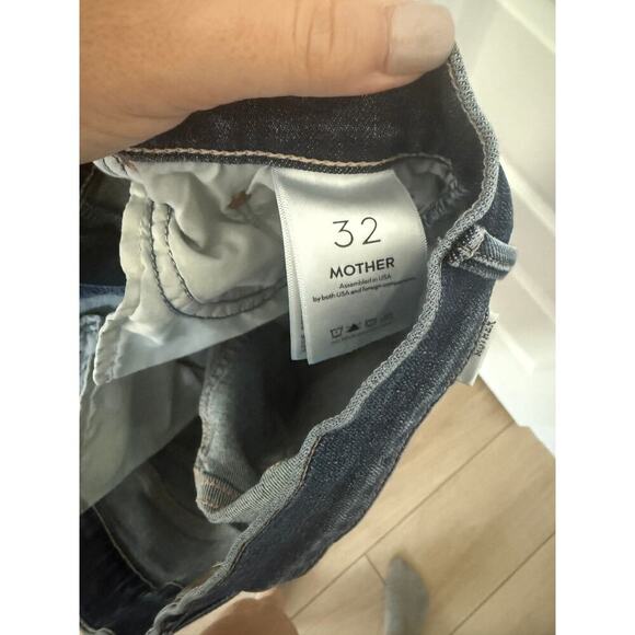 Mother The Insider Crop Step Fray Jeans Girl Crush Size 32 - Picture 8 of 12